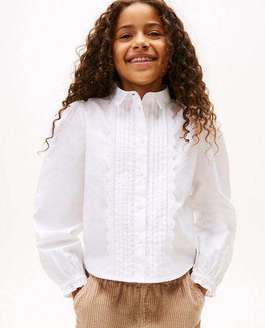 Imagem 0 de Camisa de Manga Comprida com Bordado Inglês