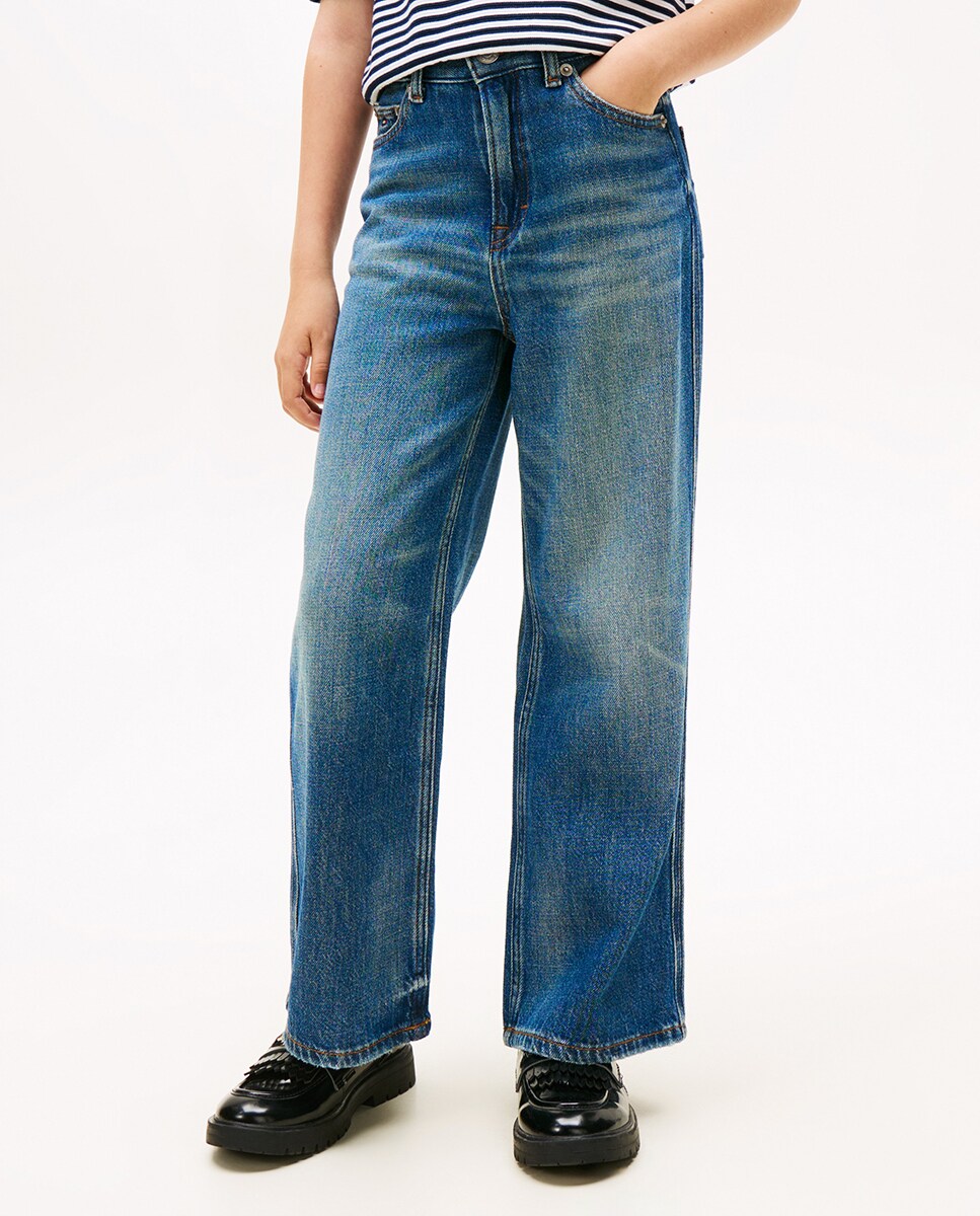 Jeans à Boca de Sino Azul-2