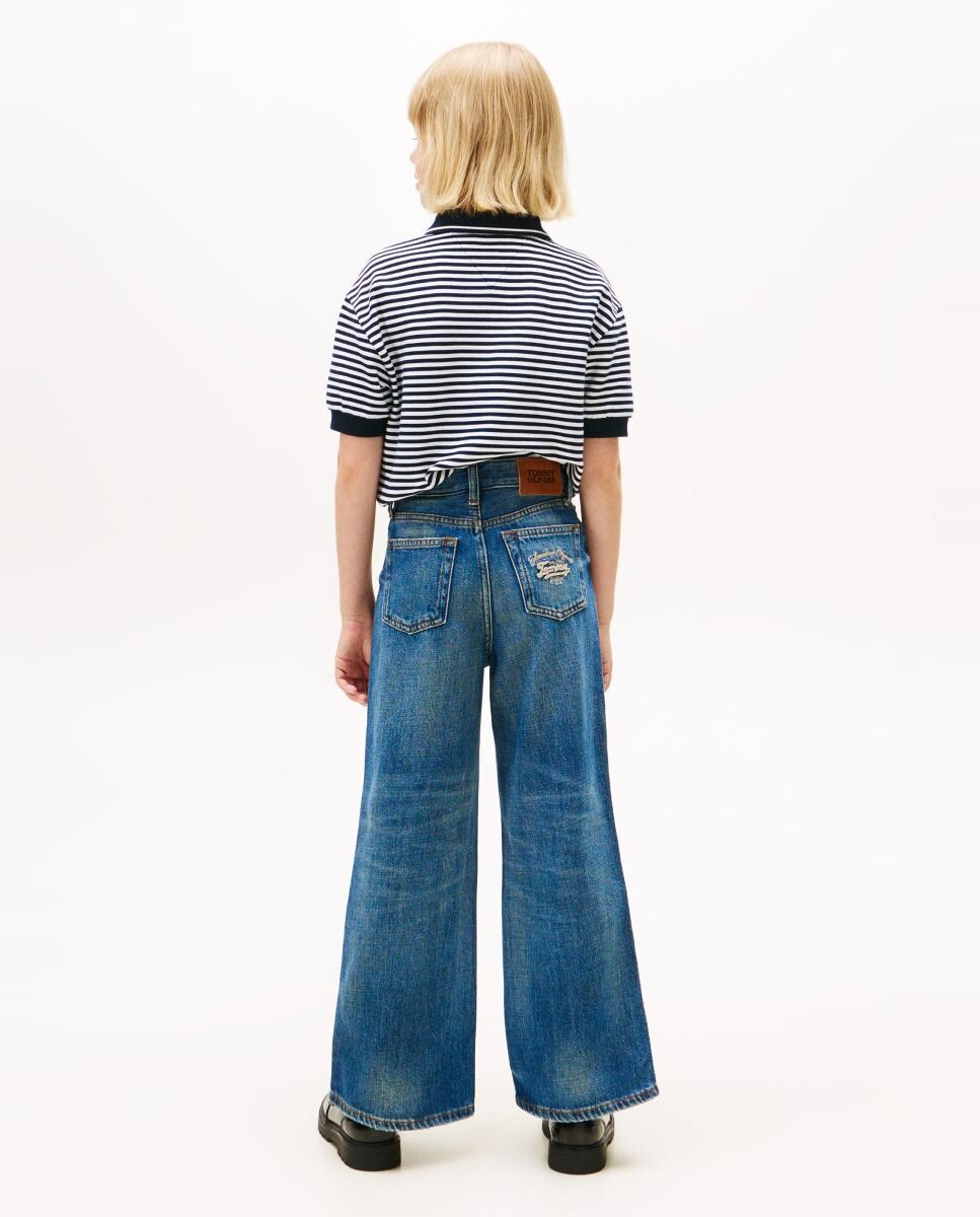 Jeans à Boca de Sino Azul-3