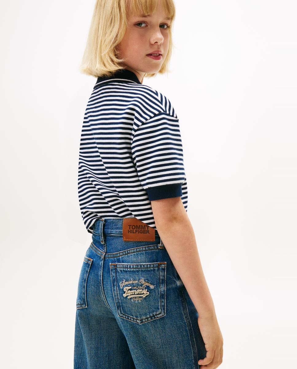 Jeans à Boca de Sino Azul-5