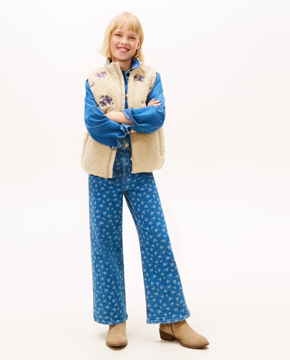 Imagem 0 de Jeans com Estampado Floral