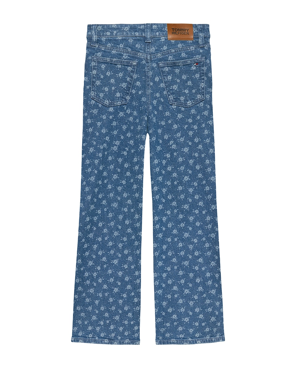 Jeans com Estampado Floral Tommy Hilfiger Azul-6