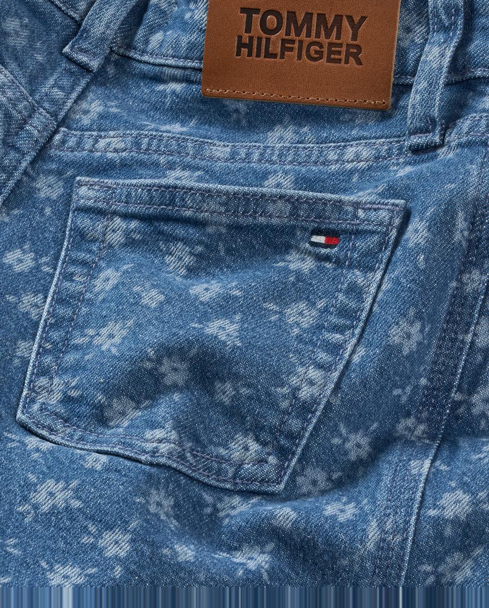 Jeans com Estampado Floral Tommy Hilfiger Azul-7