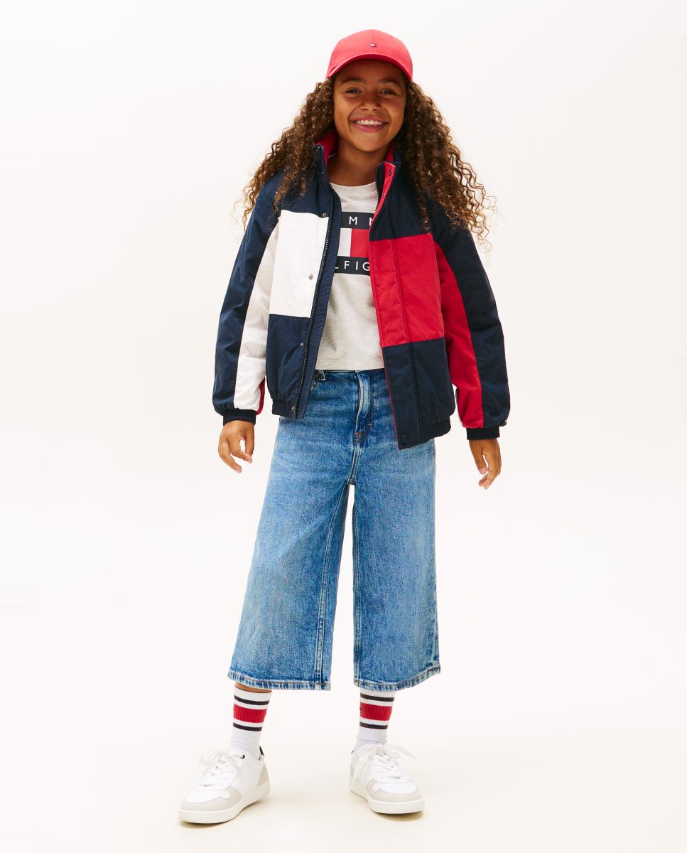 Jeans Largas Tipo Culottes Tommy Hilfiger Azul-1
