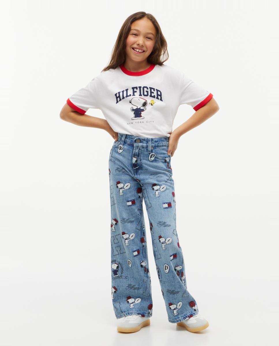 Imagem 0 de Jeans de Corte Mabel com Estampado Snoopy