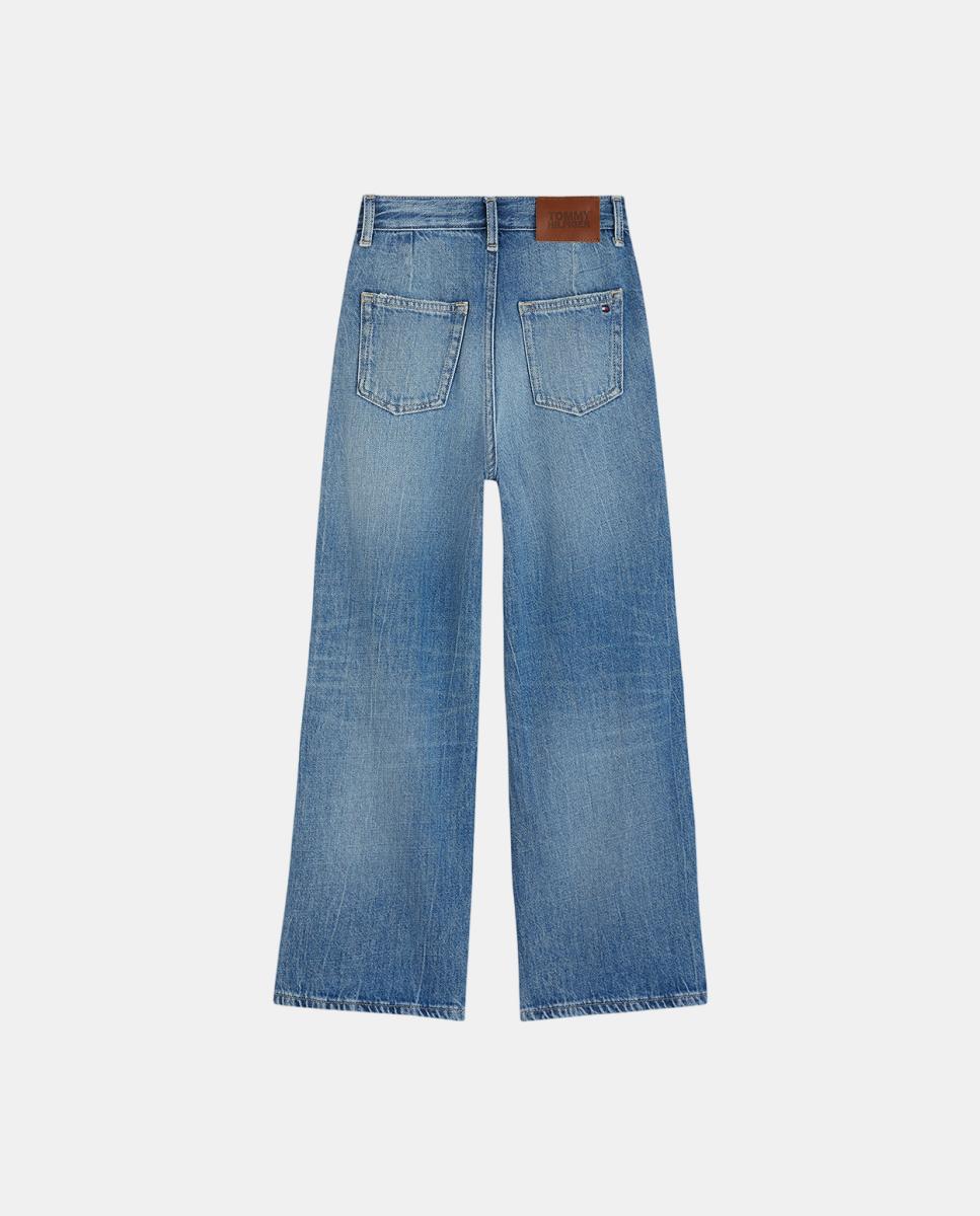 Pantalón vaquero de niña de corte mabel con bolsillos - Tommy Hilfiger - Amarillo Amarillo-6