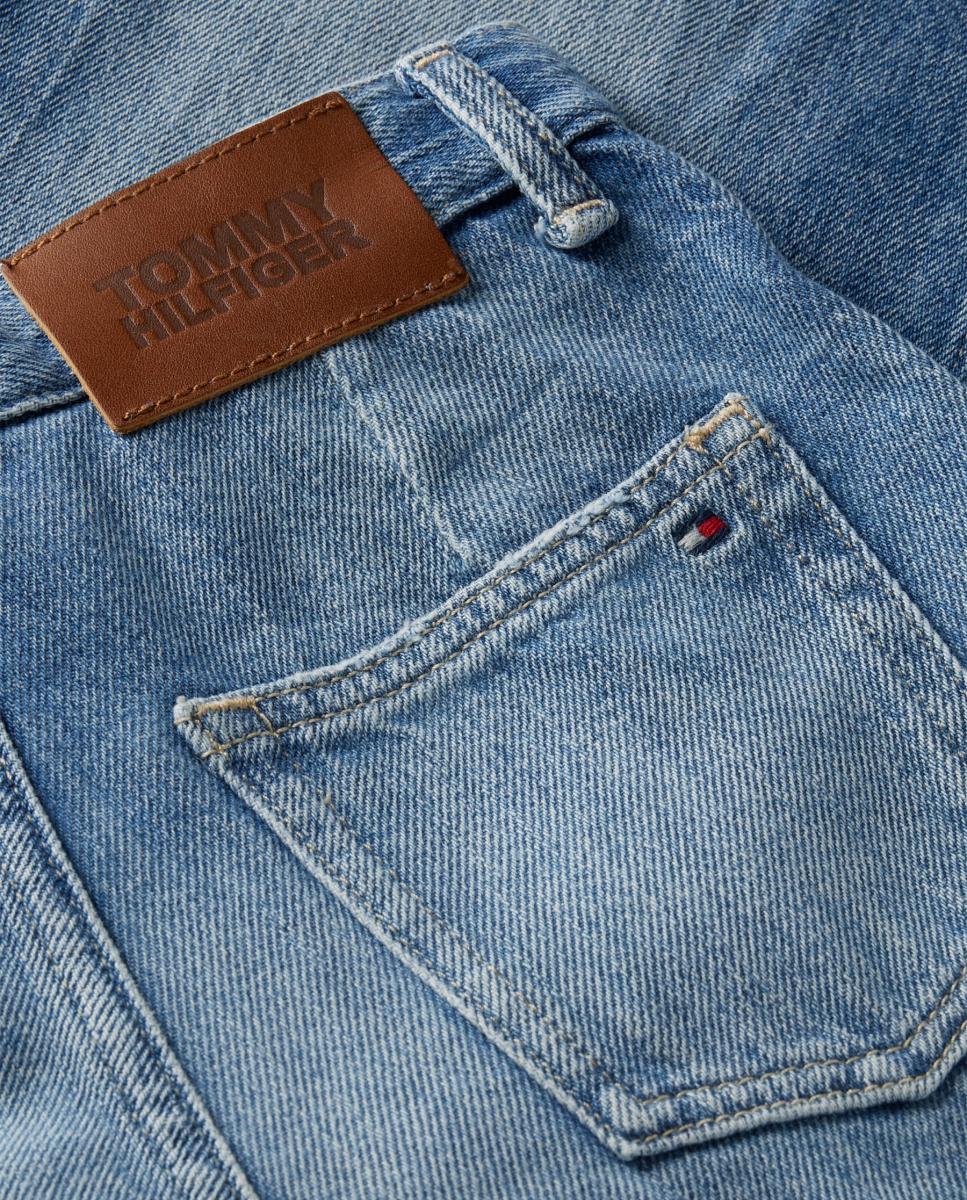 Pantalón vaquero de niña de corte mabel con bolsillos - Tommy Hilfiger - Amarillo Amarillo-7