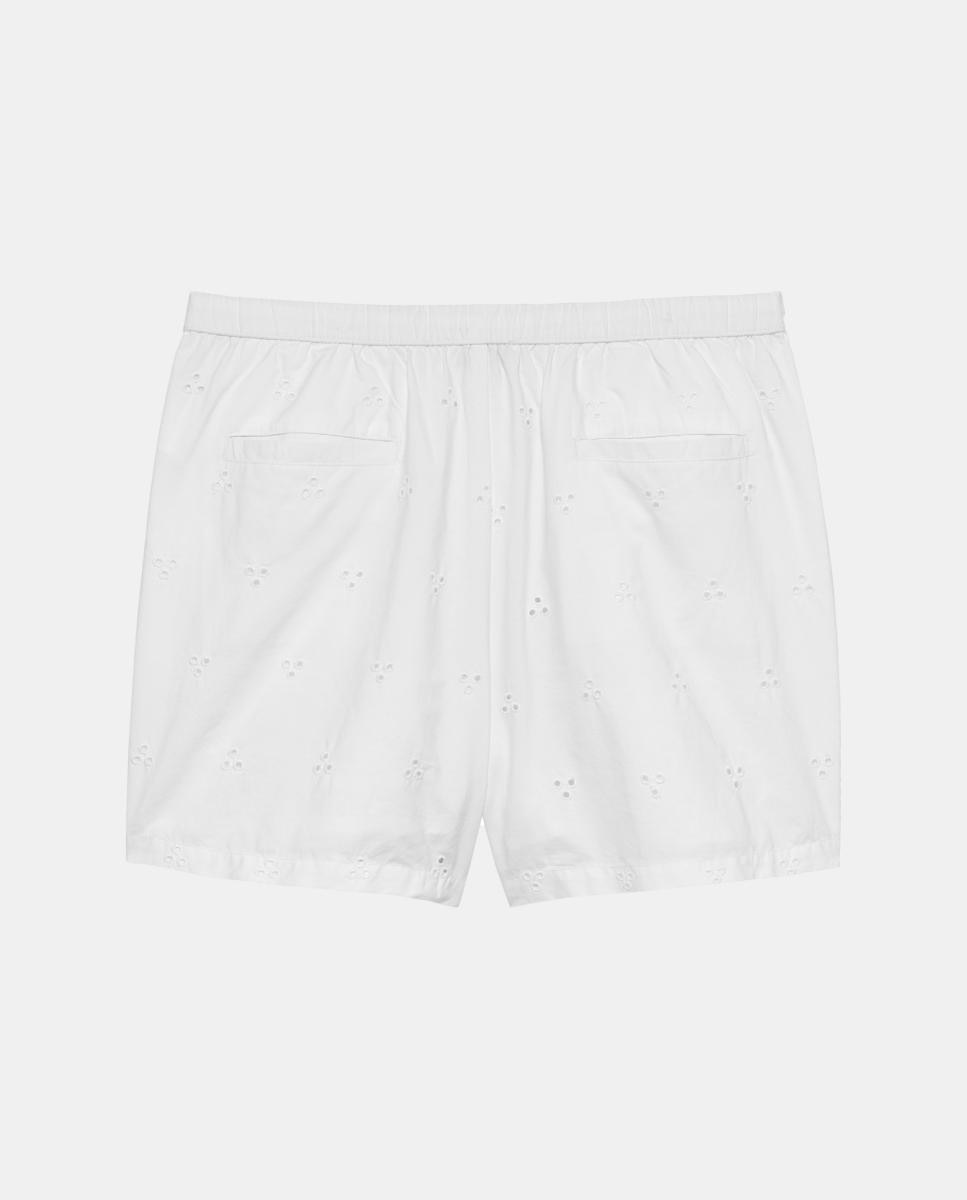 Calções com Bordado Inglês - Branco Branco-2
