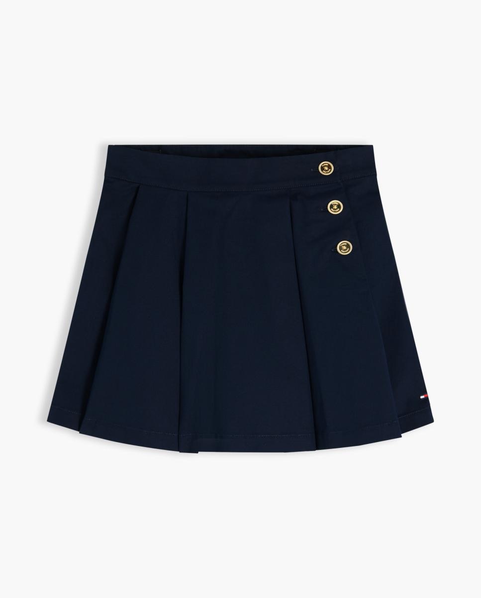 Saia Plissada Azul-5