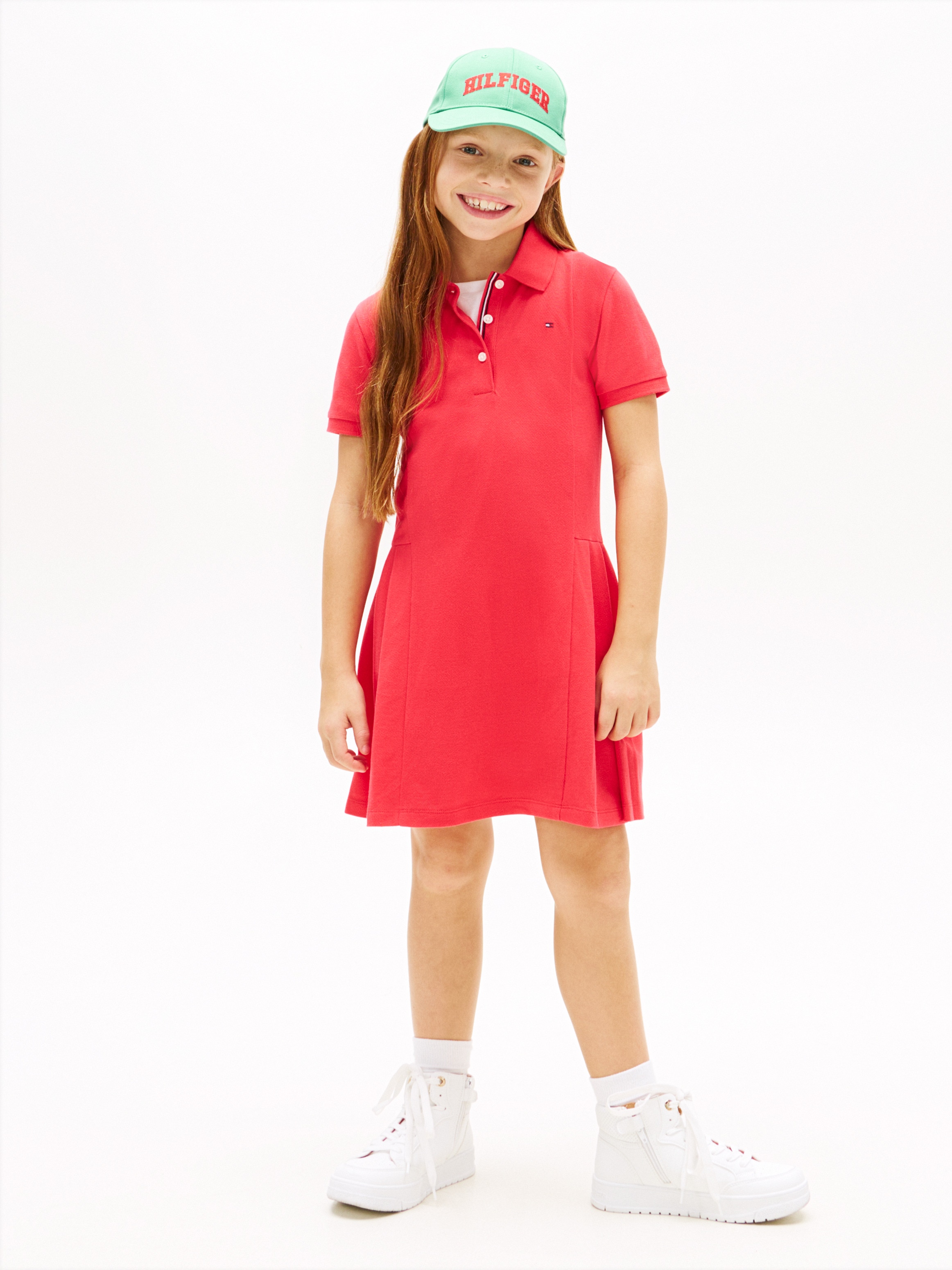 Imagem 0 de Vestido Tipo Polo com Saia com Pregas