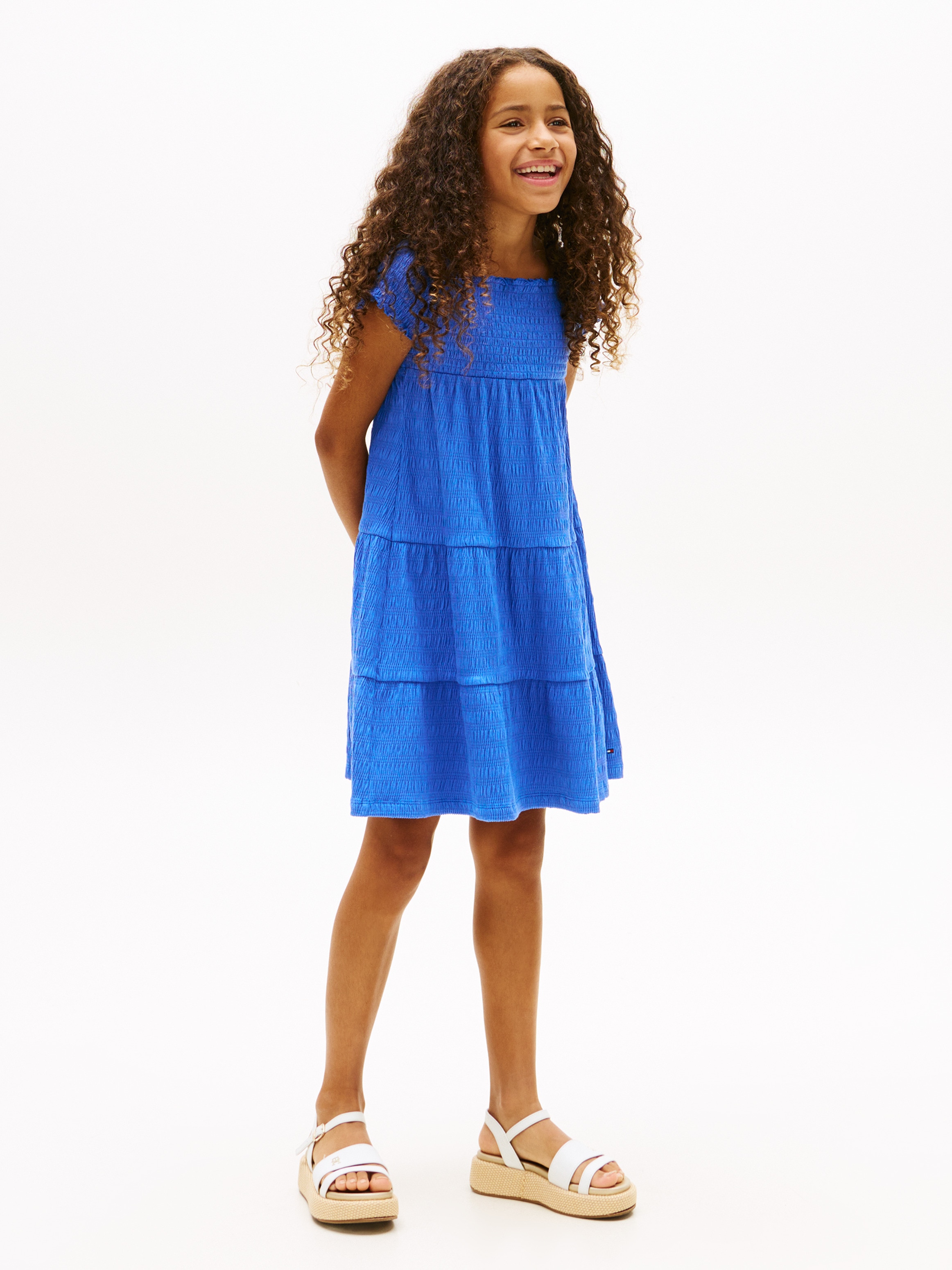 Imagem 0 de Vestido Franzido com Favos de Mel