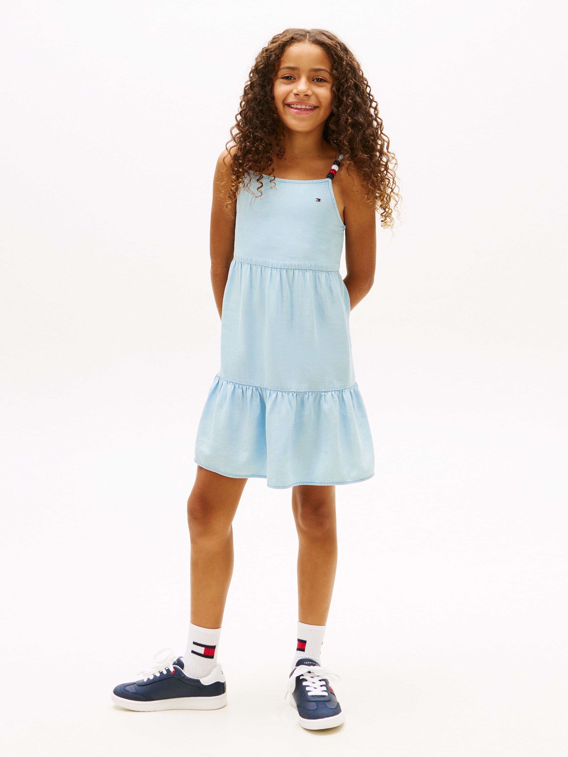 Imagem 0 de Vestido de Tencel com Detalhe de Contas nas Alças