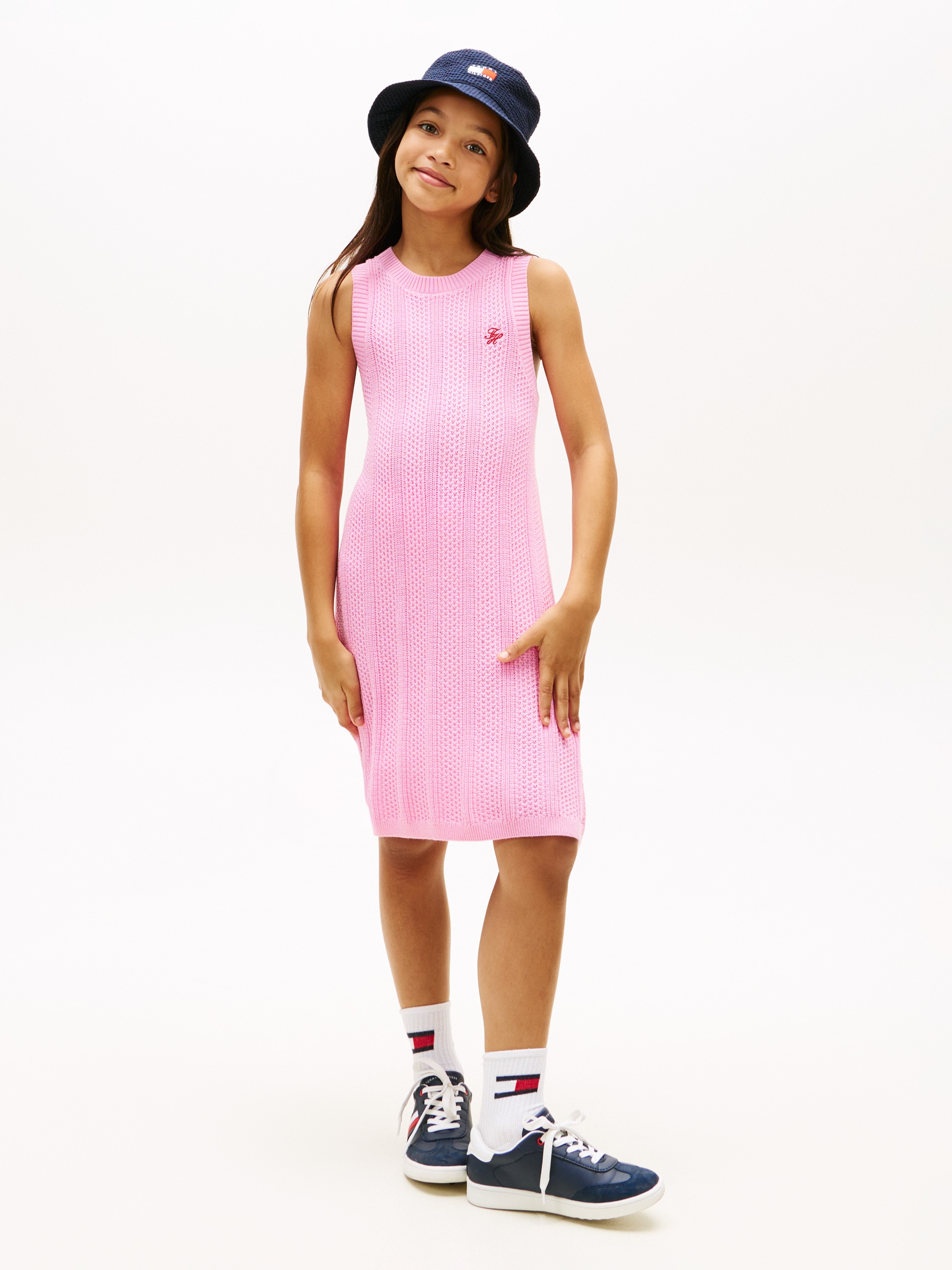 Imagem 0 de Vestido de Crochet com Logótipo Bordado