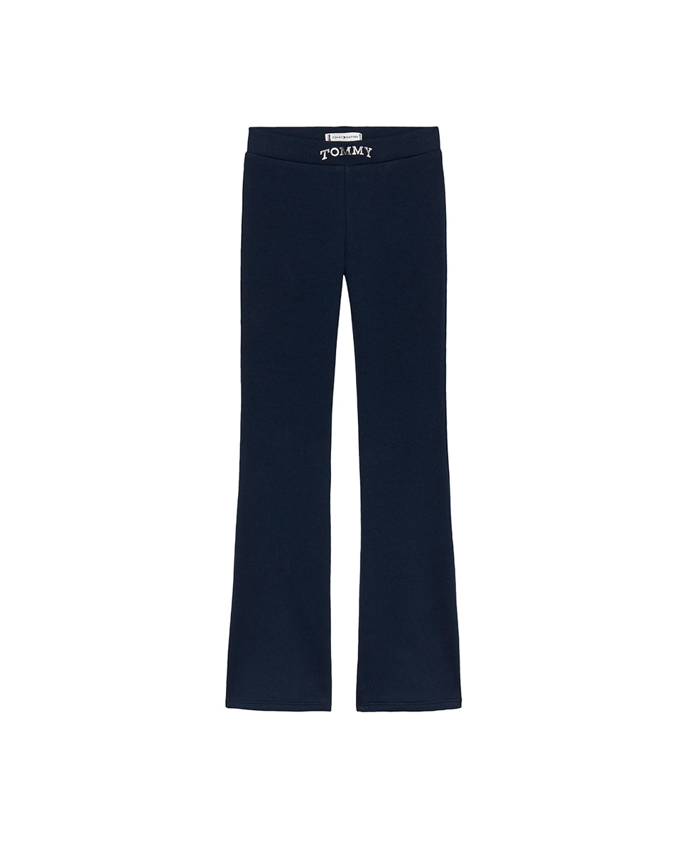 Leggings à Boca de Sino Azul-1