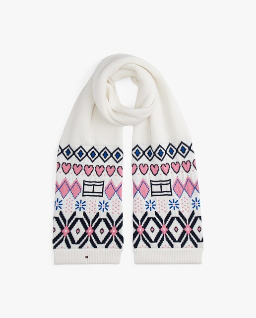 Imagen 0 de Bufanda de niña con estampado de grecas