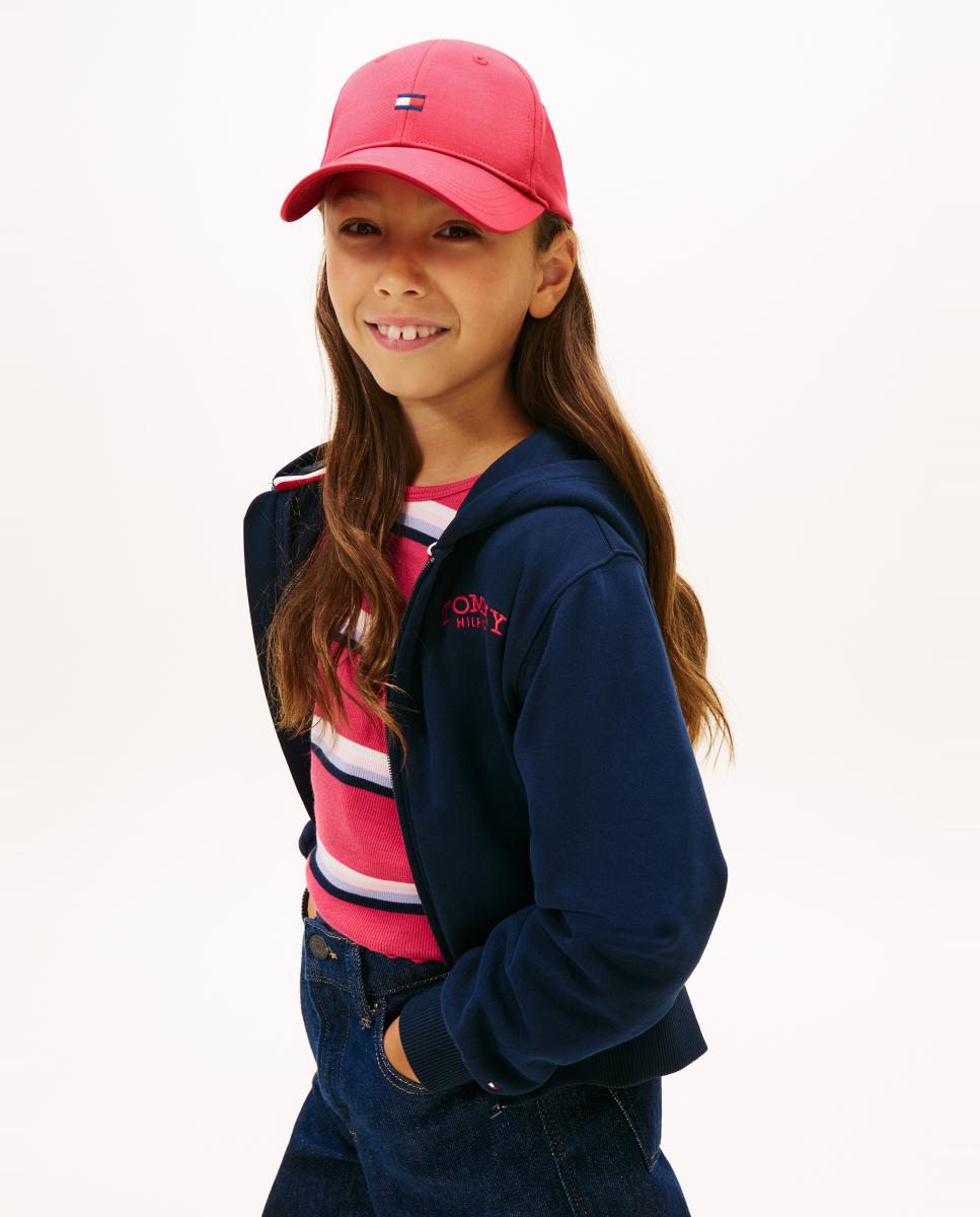 Boné com Bandeira Bordada Tommy Hilfiger Rosa-4