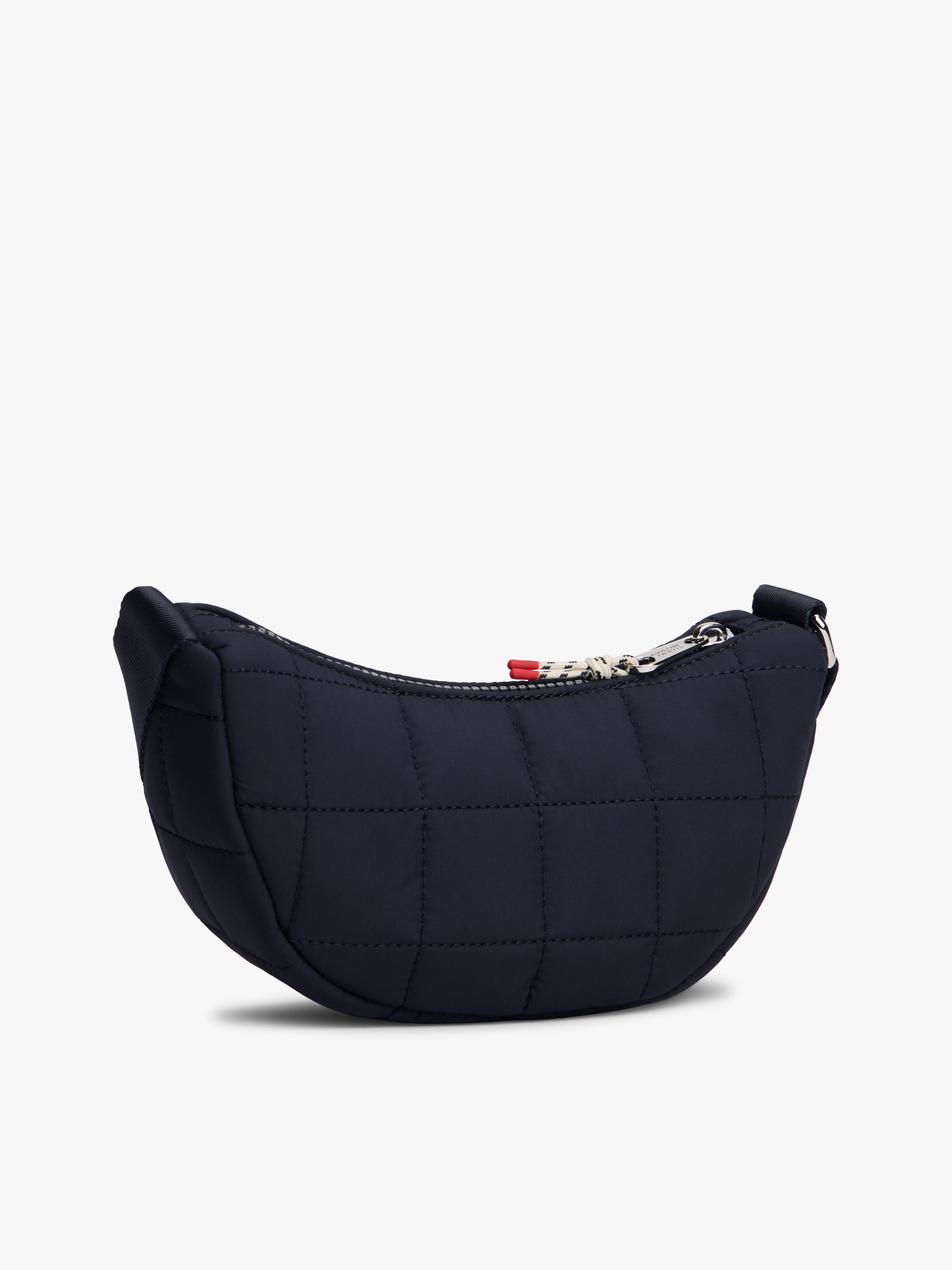 Mala Baguette Acolchoada com Logótipo Tommy Hilfiger Azul-2