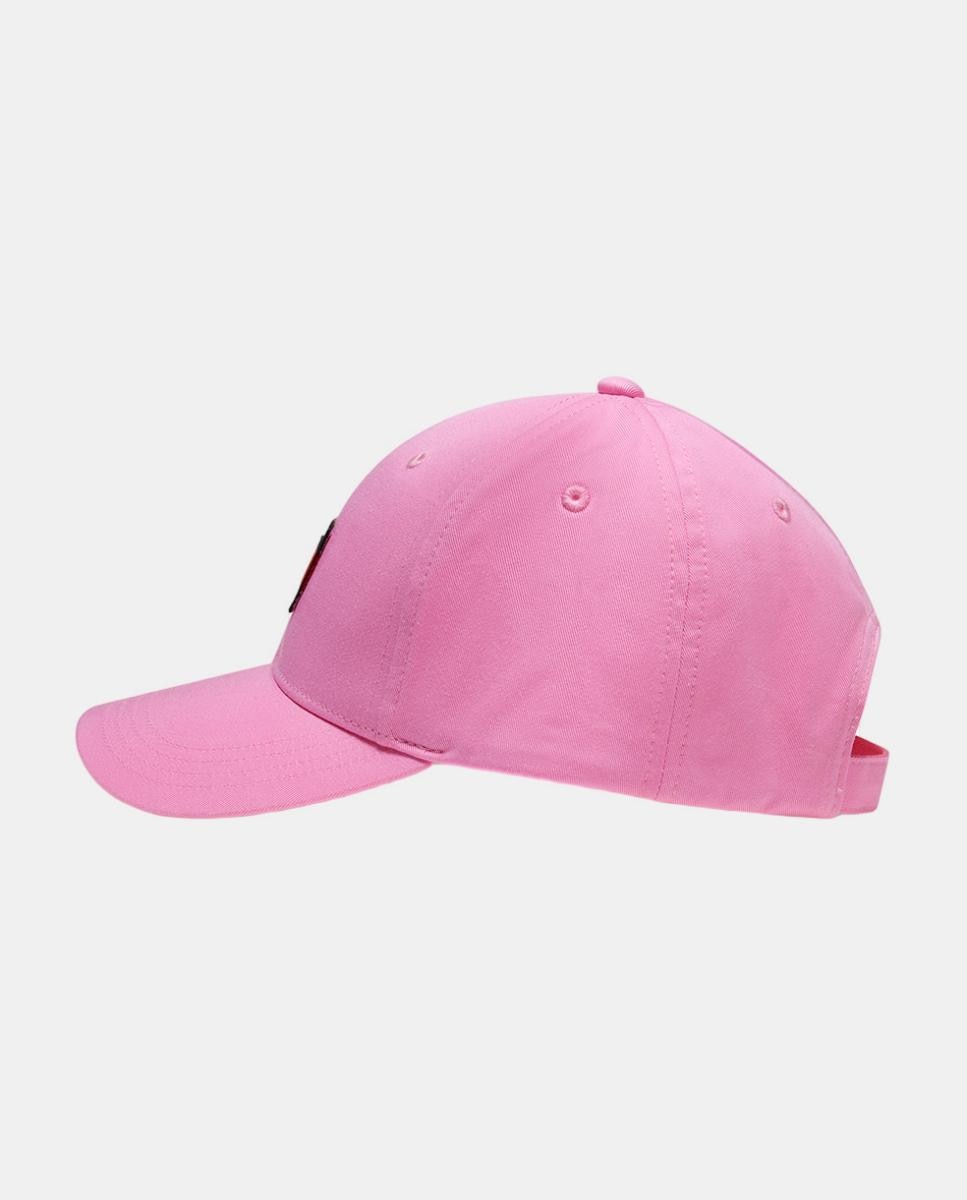 Boné com Logótipo à Frente Rosa-3