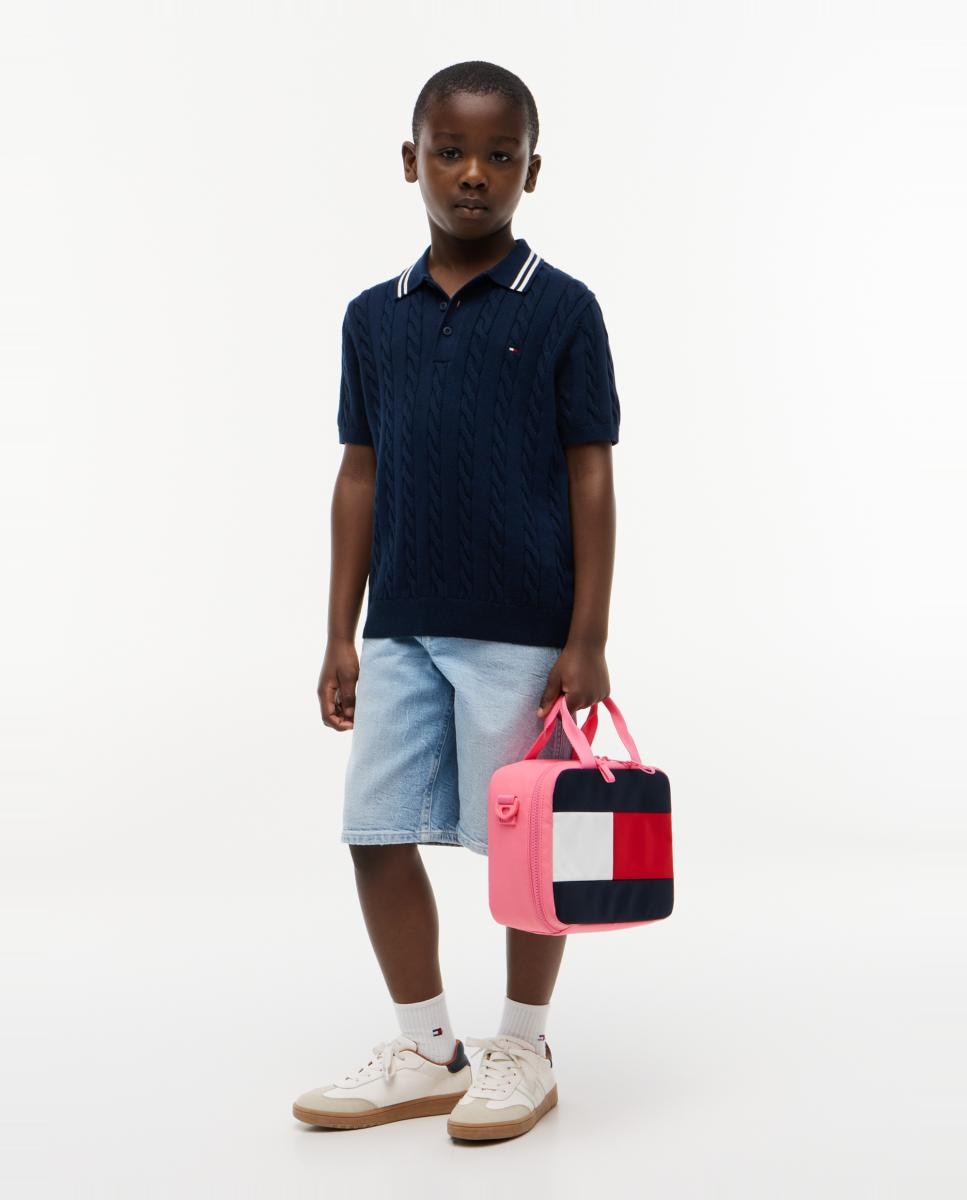 Lancheira com Bandeira da Marca Tommy Hilfiger Rosa-6