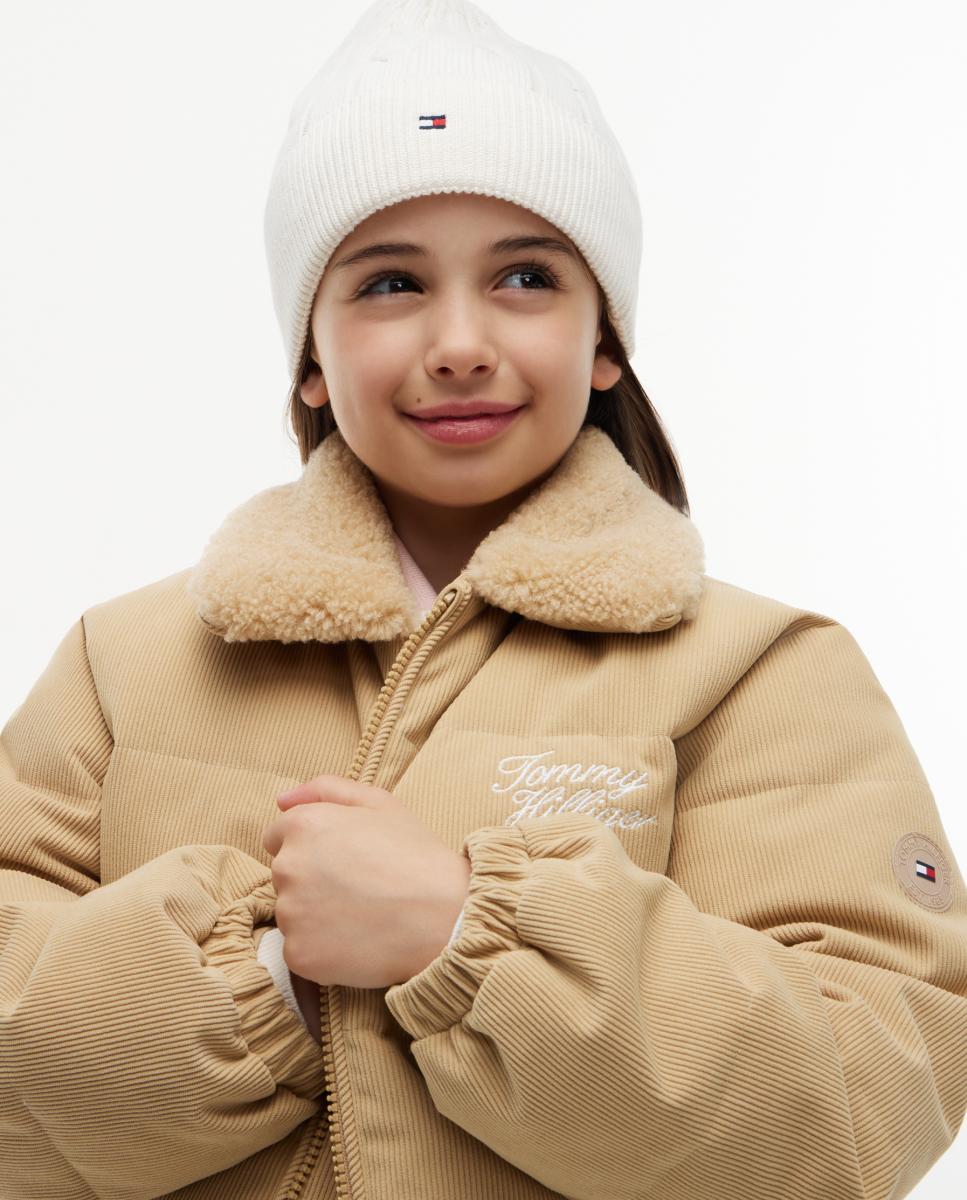 Gorro de niña de punto de cable - Tommy Hilfiger - Blanco Blanco-4