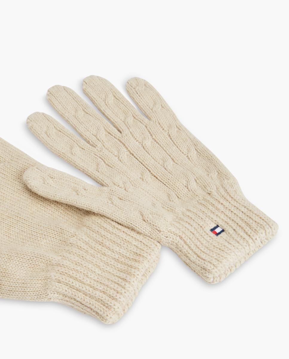 Guantes de niño de punto de cable - Tommy Hilfiger - Blanco Blanco-2