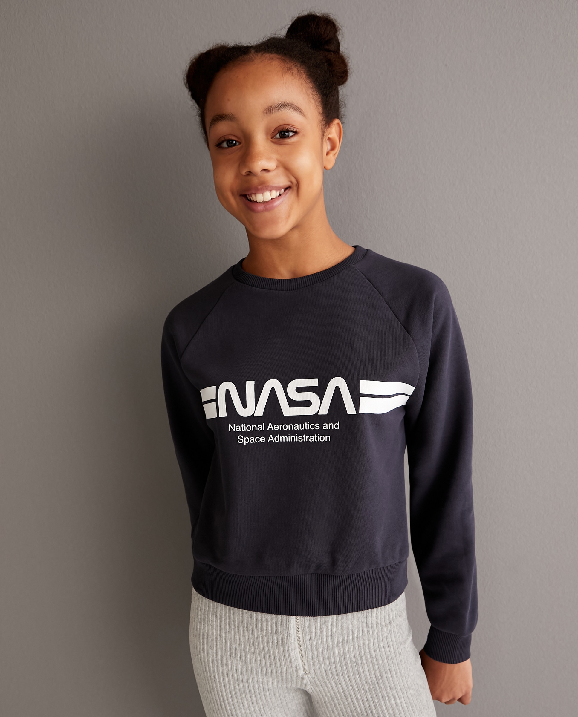 Sweatshirt Nasa Personagens Cinzento-escuro-6