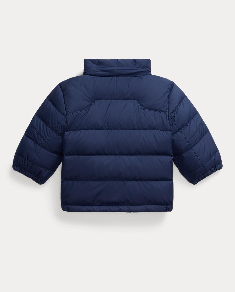 Blusão Acolchoado de Bebé com Capuz e Penugem Ripstop Polo Ralph Lauren Azul-marinho-3