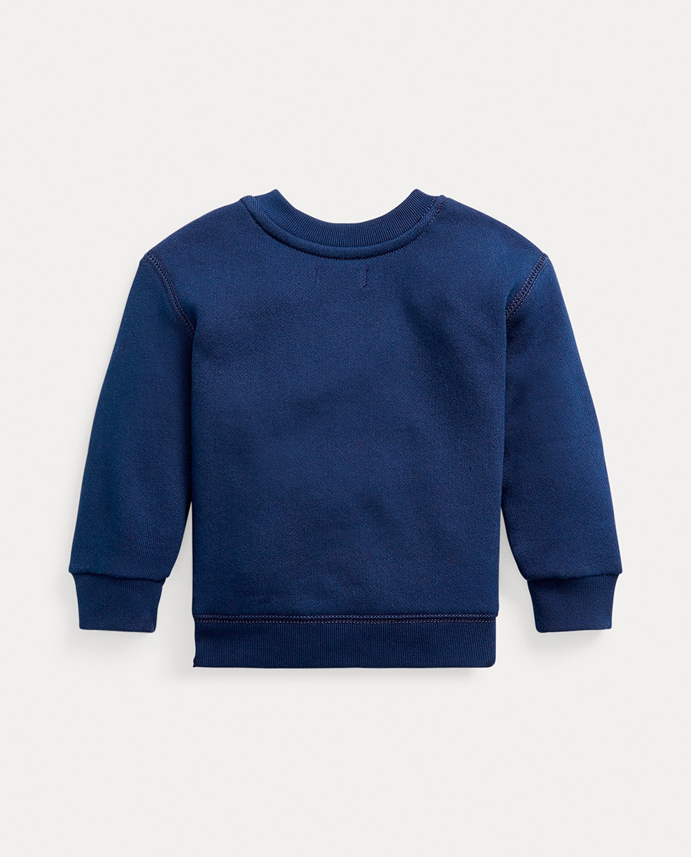 Sweatshirt de Felpa de Bebé com Gola Redonda Azul-marinho-2