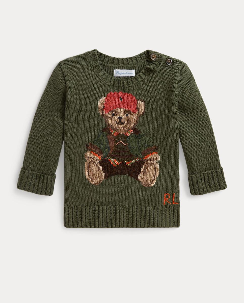 Imagem 0 de Camisola de Malha de Algodão de Bebé Unissexo com Polo Bear