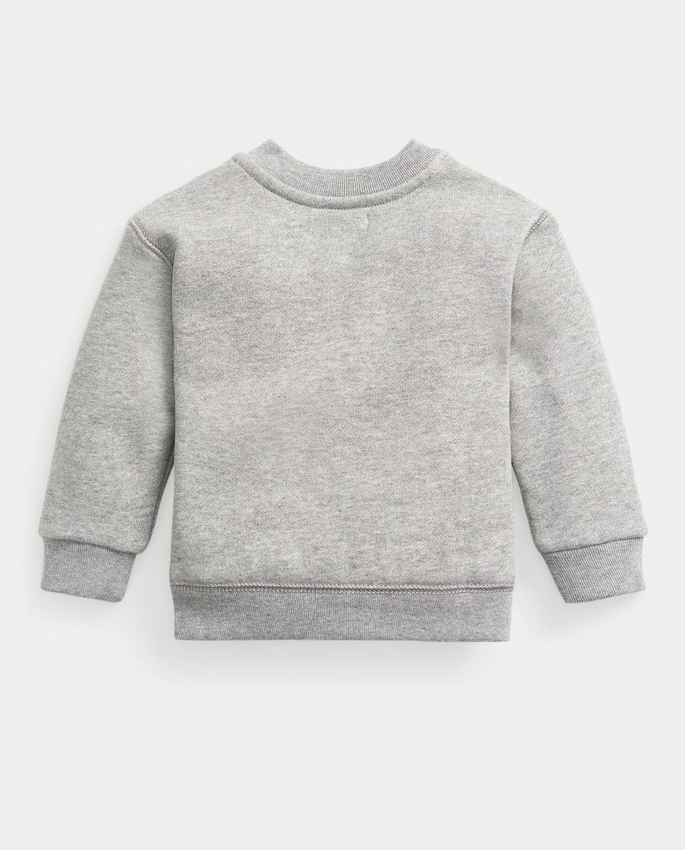 Sudadera de bebé unisex de felpa con cuello redondo - Polo Ralph Lauren - Gris claro Gris claro-2