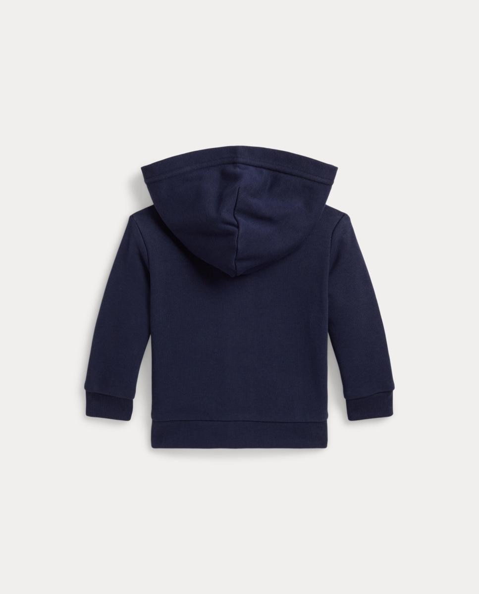Sweatshirt de Algodão de Bebé com Fecho de Correr Azul-marinho-2