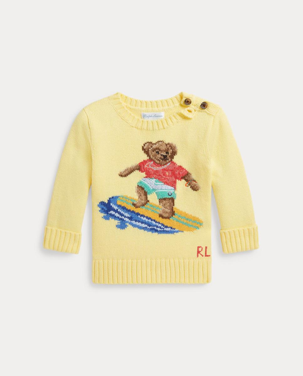 Imagem 0 de Camisola de Malha de Bebé de Algodão com Polo Bear