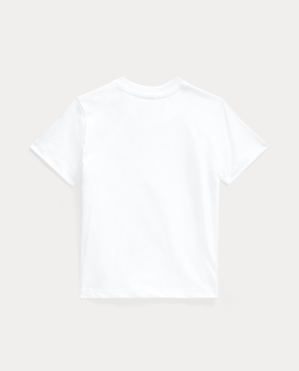 T-shirt de Algodão de Bebé com Cavalo Polo Ralph Lauren Branco-2