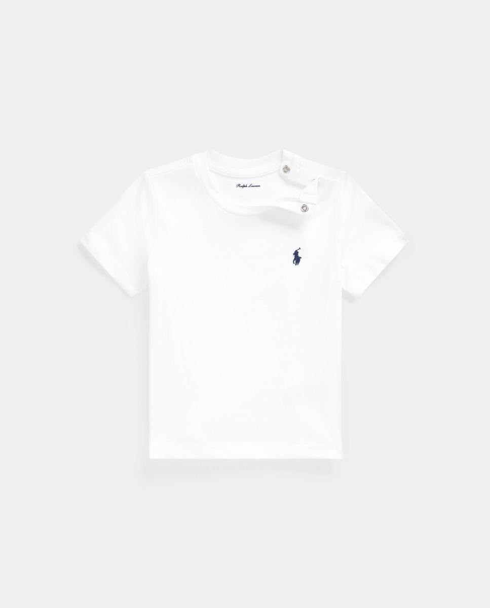 T-shirt de Algodão de Bebé com Cavalo Branco-3