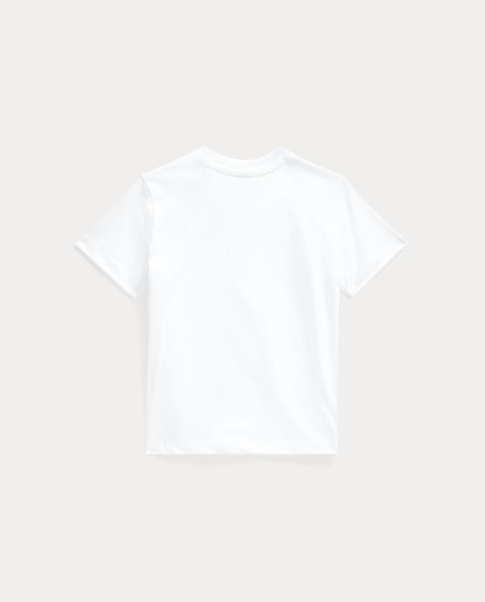 T-shirt de Algodão de Bebé com Cavalo Branco-4