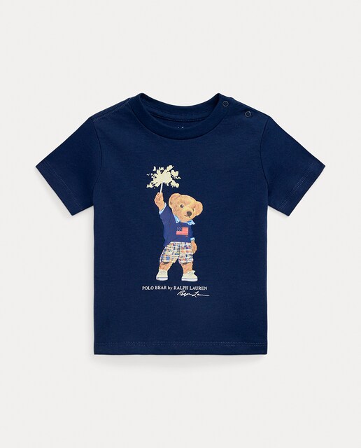 Imagen 0 de Camiseta de bebé niño de algodón con Polo Bear