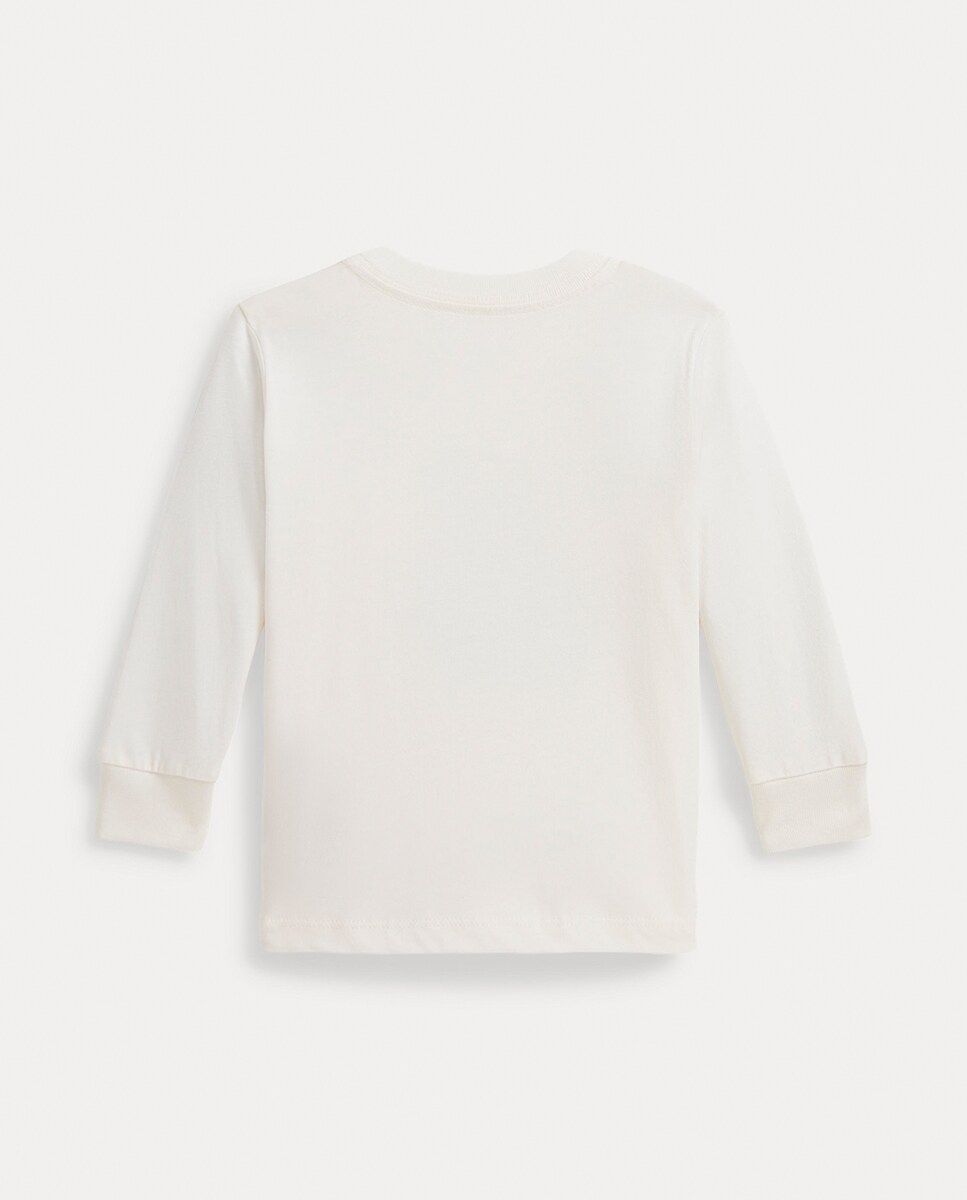 T-shirt de Bebé com Polo Bear e em Algodão Cru-2