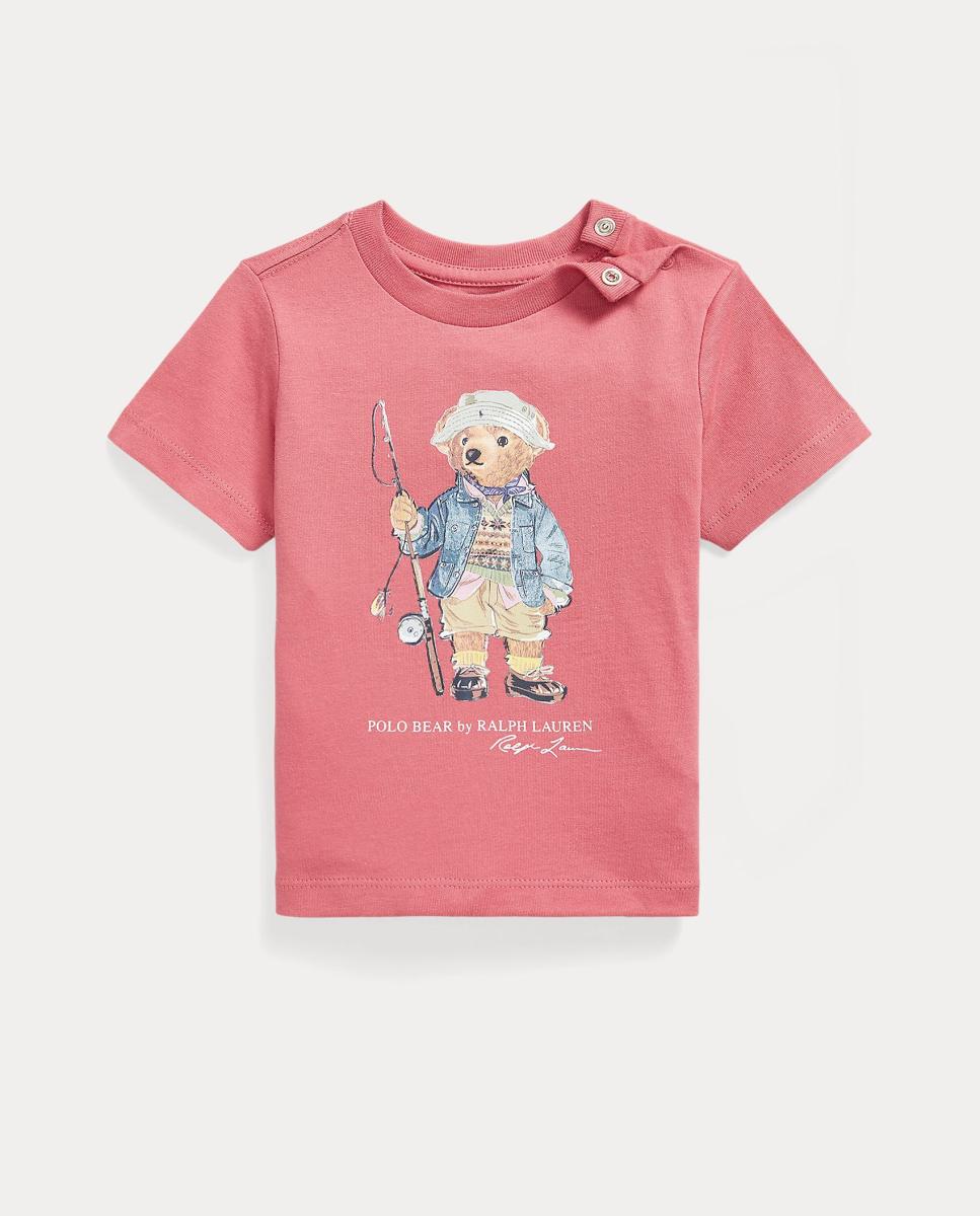 Imagen 0 de Camiseta de bebé niño de algodón con Polo Bear Coral