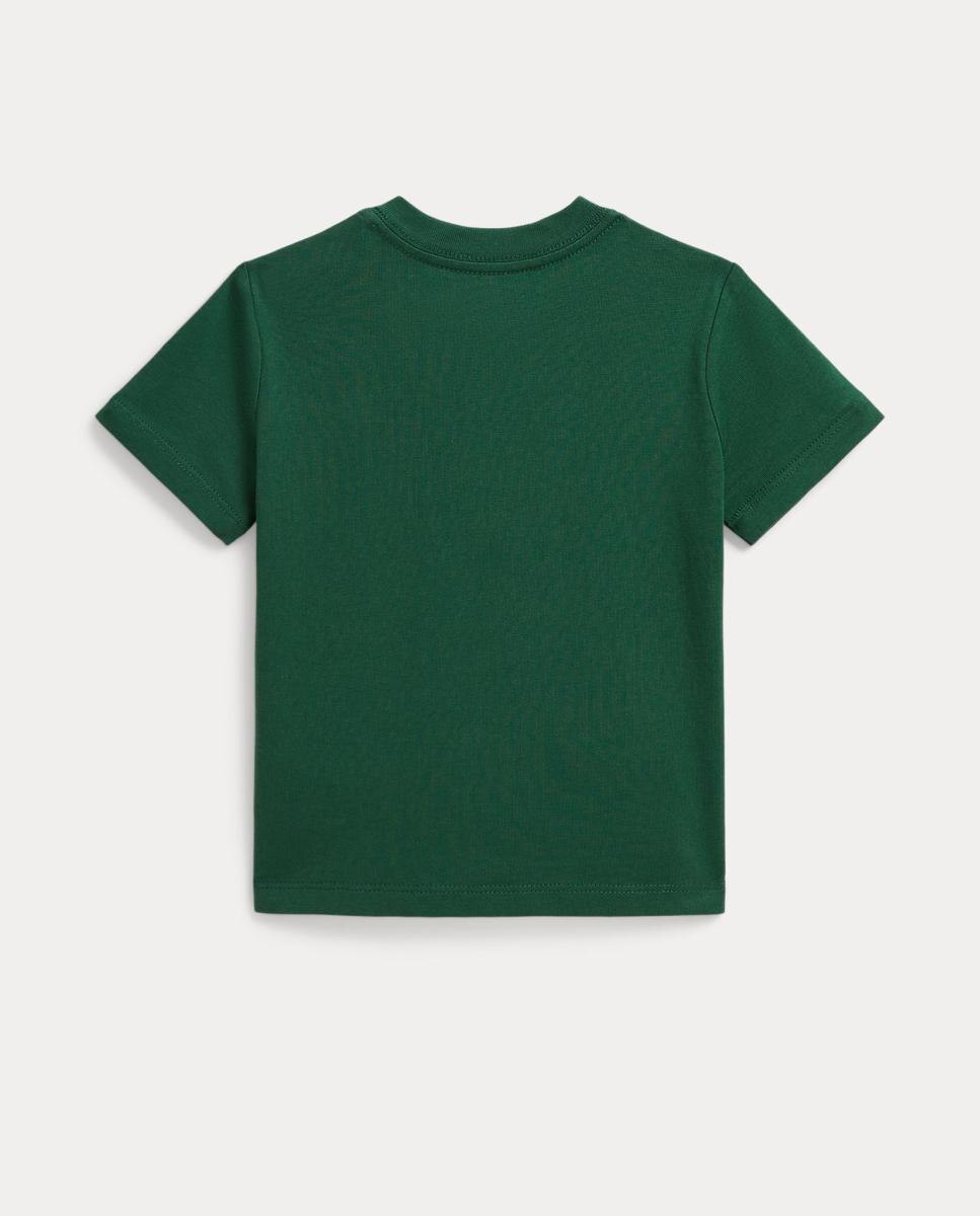 Camiseta de bebé unisex de algodón con logo bordado - Polo Ralph Lauren - Verde Verde-2