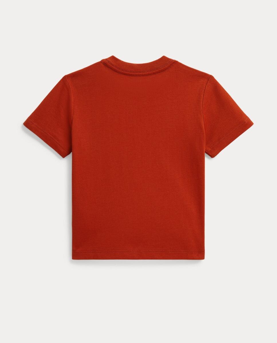 Camiseta de bebé unisex de algodón con logo bordado - Polo Ralph Lauren - Naranja Naranja-2