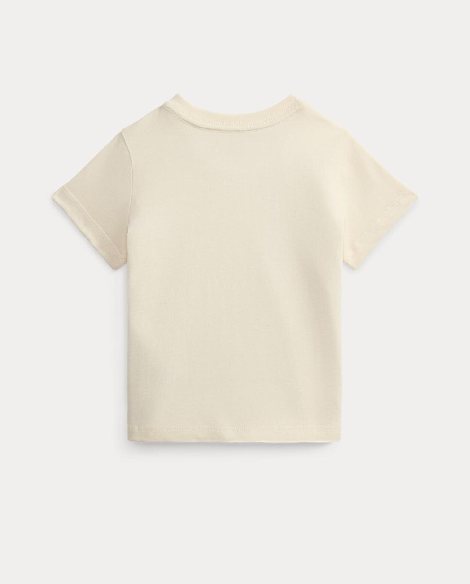 Camiseta de bebé unisex de algodón con Polo Bear - Polo Ralph Lauren - Crema Crema-2