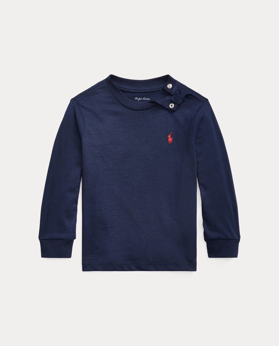 Imagem 0 de T-shirt de Algodão de Bebé com Cavalo Bordado