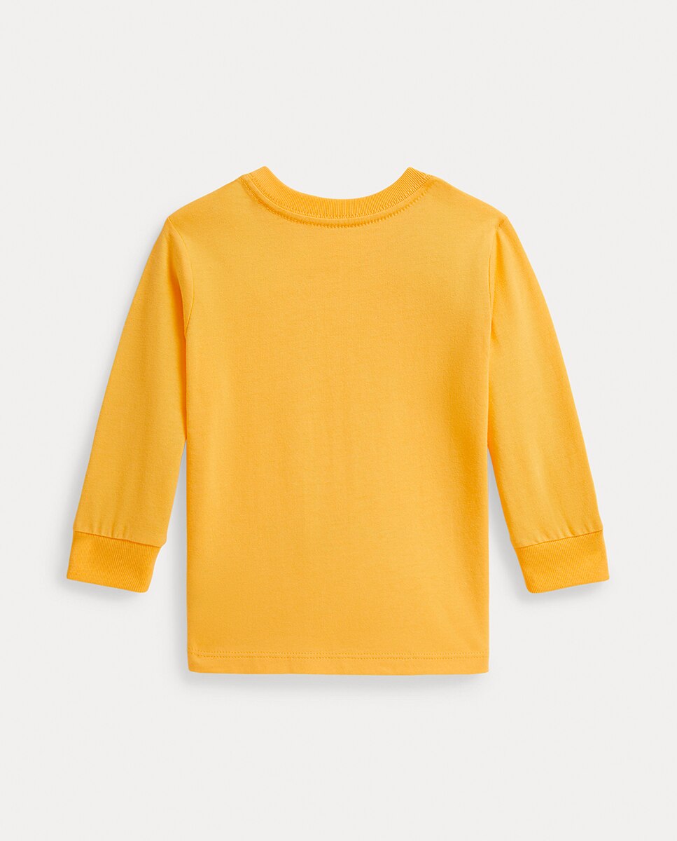 T-shirt de Bebé com Polo Bear e em Algodão Polo Ralph Lauren Amarelo-2