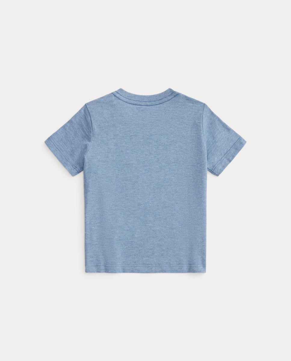 T-shirt de Malha de Algodão de Bebé Polo Ralph Lauren Cinzento-2
