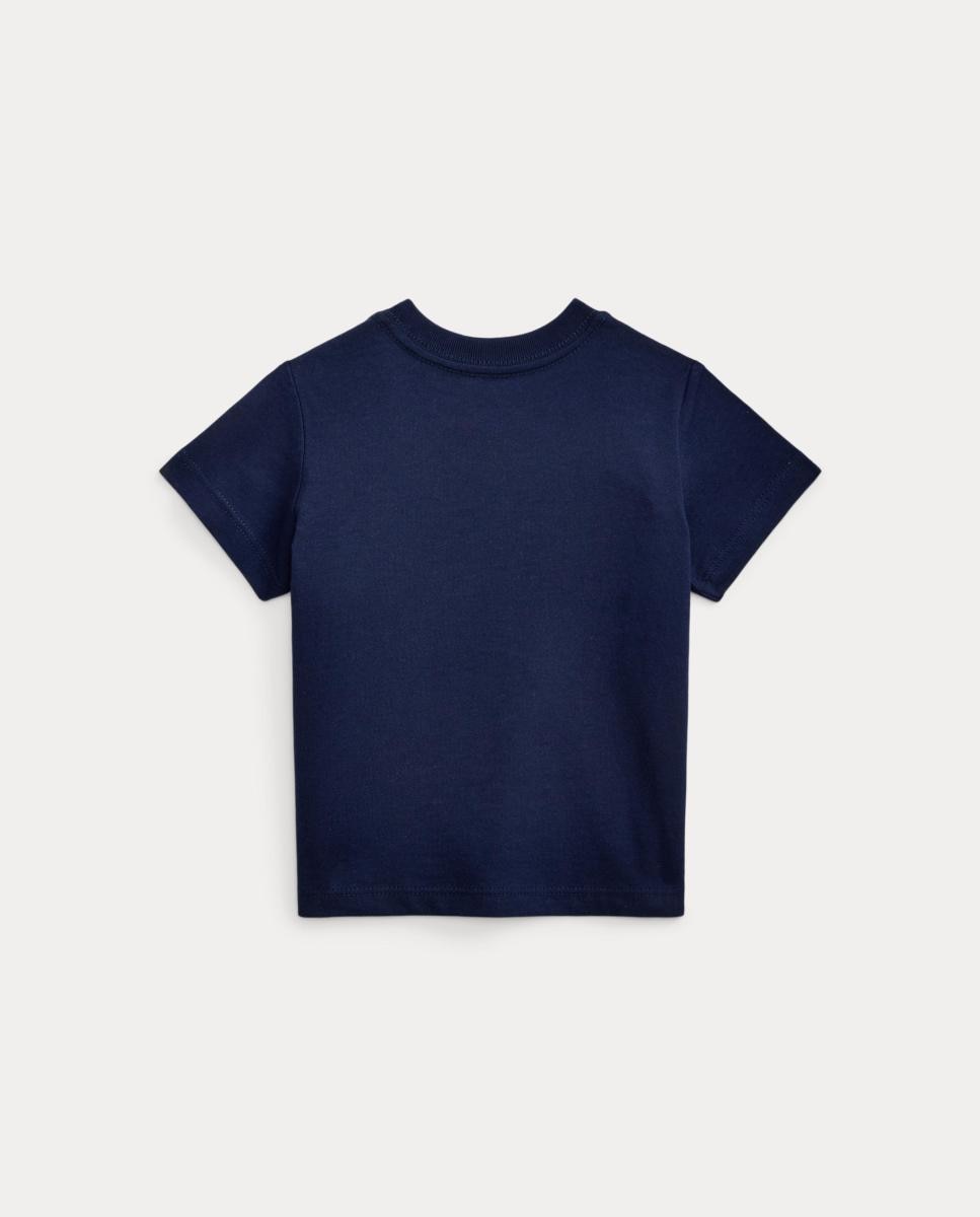 T-shirt de Bebé com Polo Bear e em Algodão Polo Ralph Lauren Azul-marinho-2
