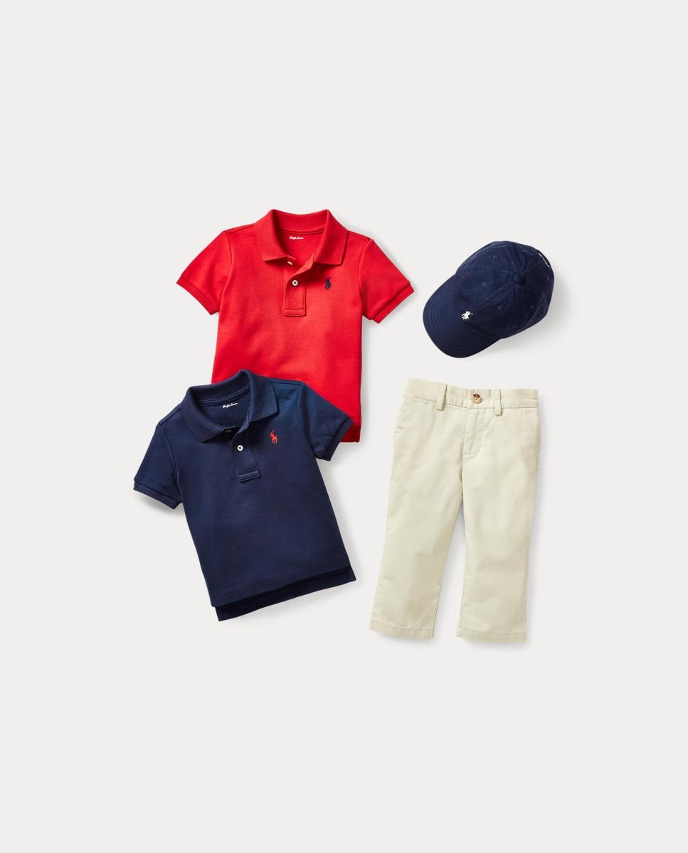 Polo Básico de Bebé Menino - Azul Polo Ralph Lauren Azul-marinho-3