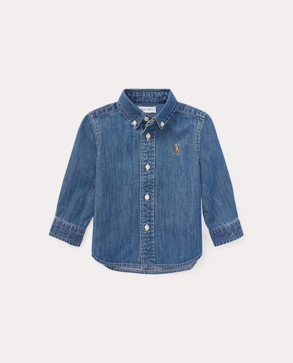 Imagem 0 de Camisa de Ganga de Algodão de Bebé