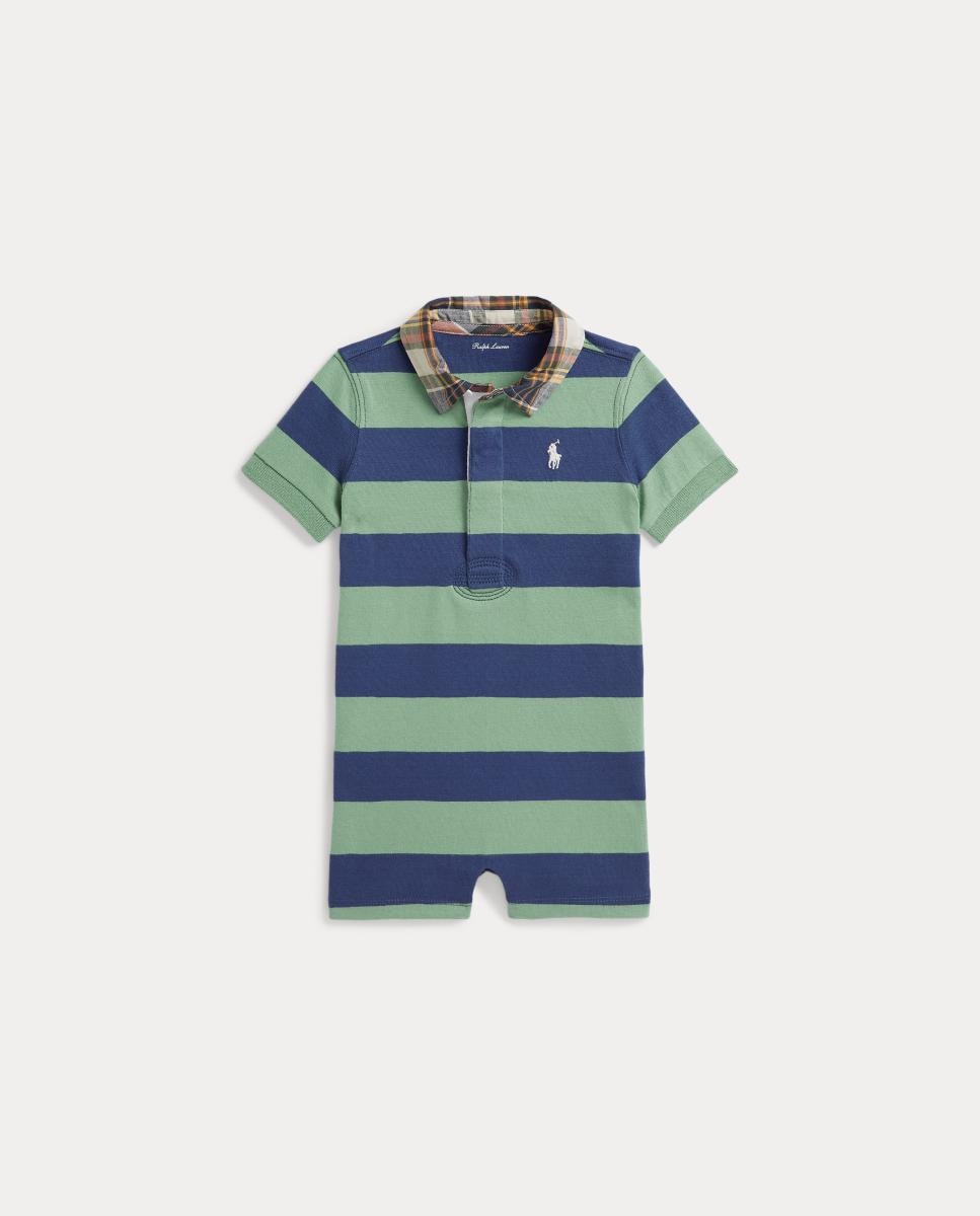 Imagen 1 de Pelele de bebé niño de algodón con rayas - Polo Ralph Lauren - Multicolor Multicolor