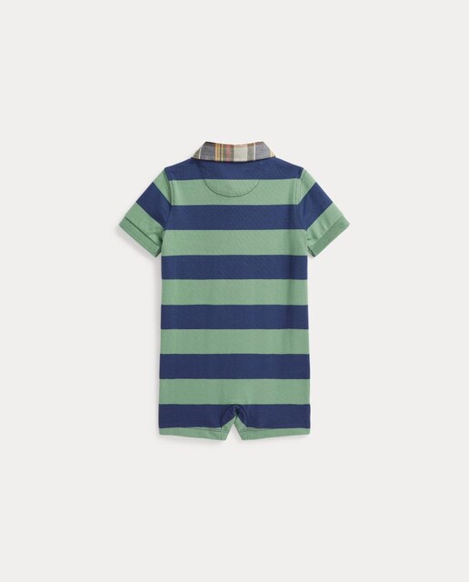 Pelele de bebé niño de algodón con rayas