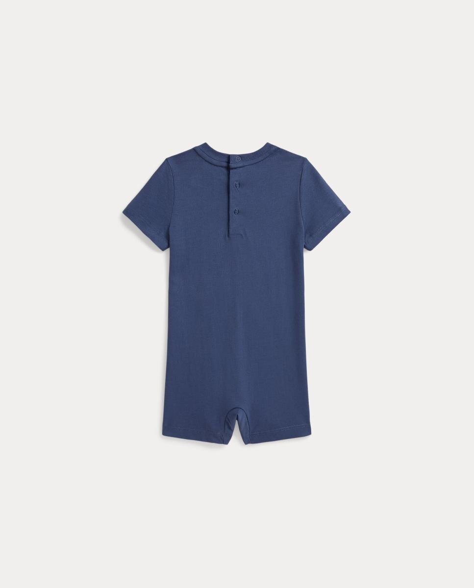 Pelele de bebé niño de algodón con Polo Bear - Polo Ralph Lauren - Azul índigo Azul índigo-2
